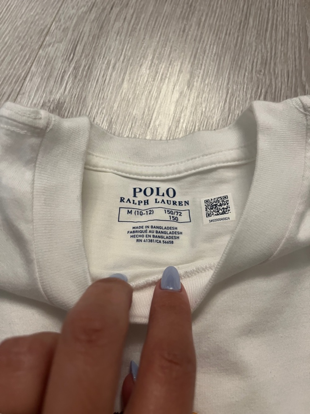 Polo Ralph Lauren white T-shirt size 10-12 boy - Picture 5 of 5